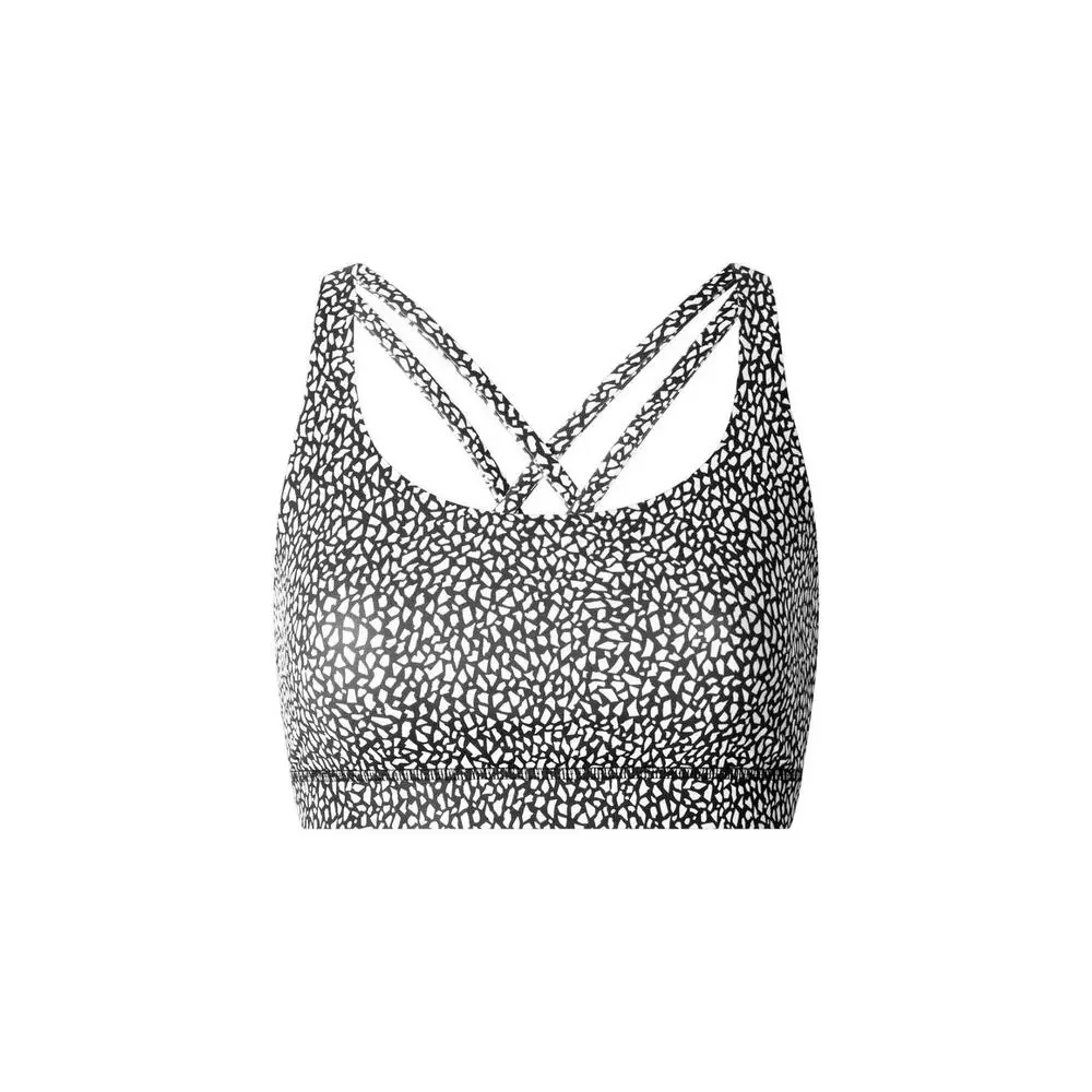 Lululemon Energy Bra Size 4 EUC Miss Mosaic Black